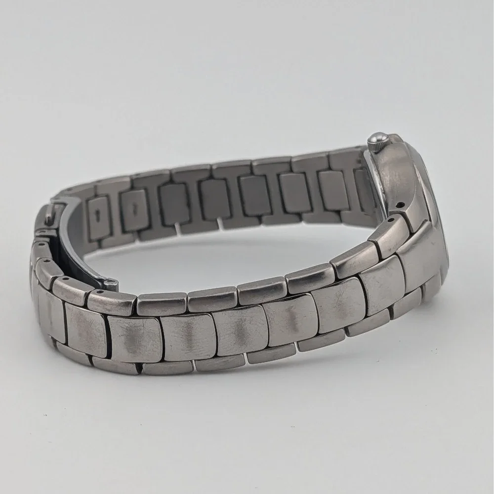 Citizen Eco-Drive Titanium E001-K18451 Women's WR100 Day Date Black Dial Watch